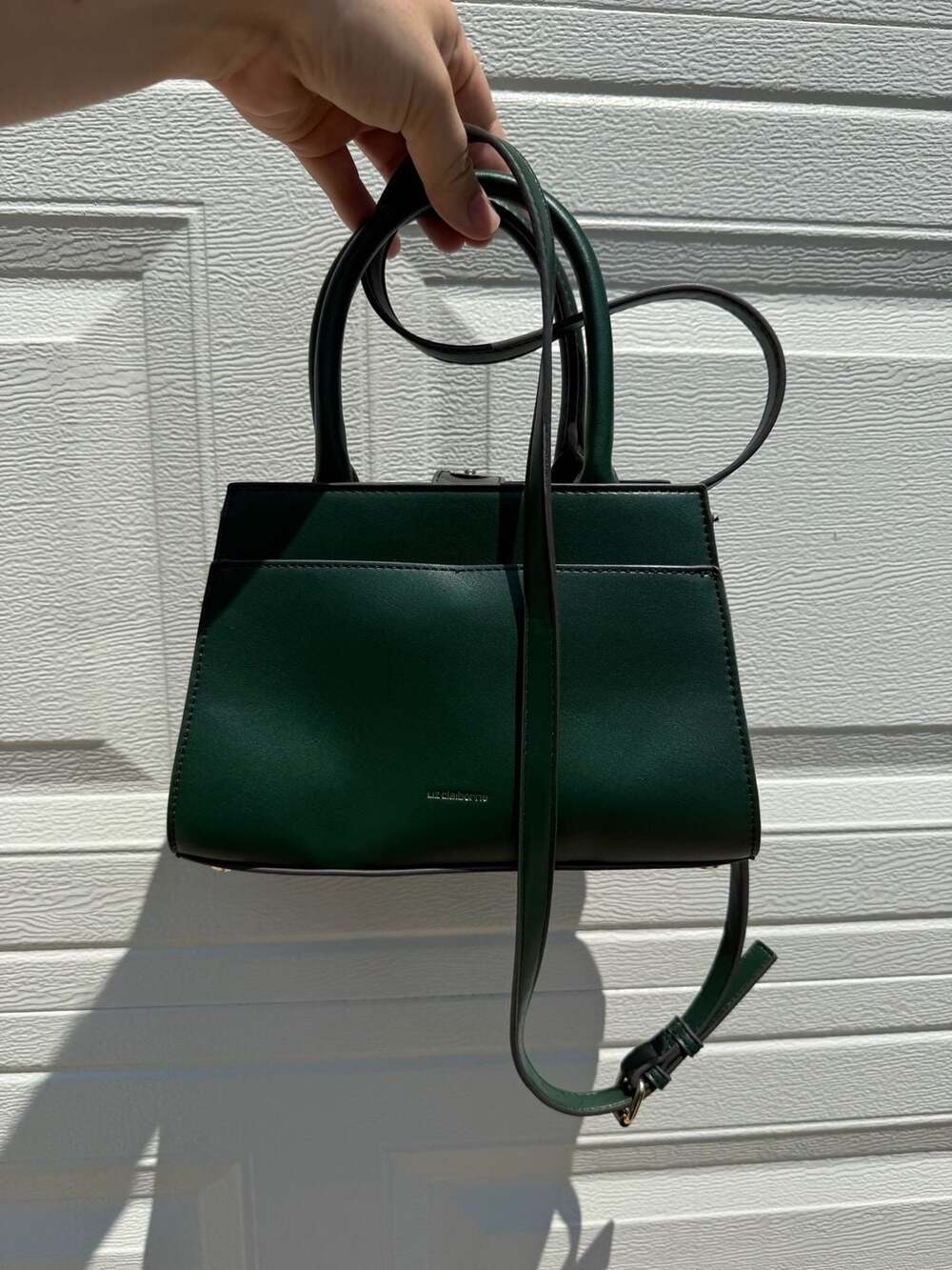 Liz Claiborne Forest Green Structured Mini Satchel - Picture 4 of 6